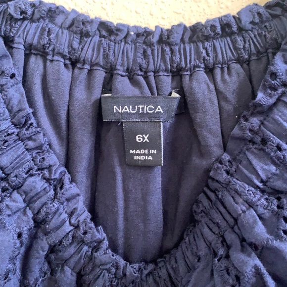 Nautica Navy Blue Eyelet Dress - Picture 4 of 5
